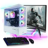 Meinpc Set mit Ryzen 9 und RTX 5060 2K TFT Gaming-PC-Komplettsystem (27", 5950X Ryzen 9 5950X, RTX 5060, 64 GB RAM, 1000 GB SSD, Gamer, Gaming, RGB, White) 64 GB | 1000 GB