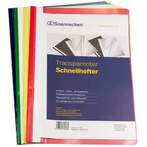 SOENNECKEN Schnellhefter 2970 A4 Blau/Gelb/Grün/Rot 10 St.