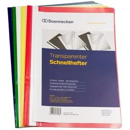 SOENNECKEN Schnellhefter 2970 A4 Blau/Gelb/Grün/Rot 10 St.
