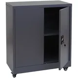 Mendler HWC-O50 Aktenschrank 98x80x40 cm dunkelgrau
