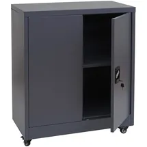 Mendler HWC-O50 Aktenschrank 98x80x40 cm dunkelgrau