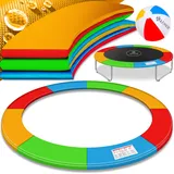 Kesser KESSER® - Trampolin Randabdeckung Ø 244 , 305 , 366 , 426 cm , 30cm breit 100% UV-beständig reißfest Federabdeckung , Grün , Blau