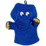 Smithy Waschhandschuh Elefant In Blau
