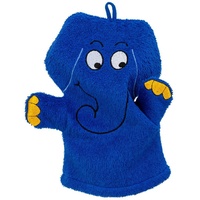 Smithy Waschhandschuh Elefant In Blau