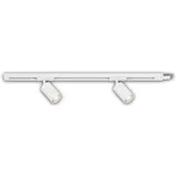Briloner - Schienensystem Erweiterungsset, 2x GU10 Spots schwenkbar, erweiterbar, Lichtschienensystem Decke, Strahler Schiene, Deckenlampe, Deckenleuchte, Spotlight, 0,75 m,