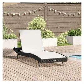 vidaXL Sonnenliege 200 x 70 x 30 cm Schwarz