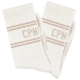 Copenhagen Studios Langsocken 2er Pack Weiß/Taupe 43-46