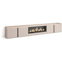 SKRAUT HOME Lowboard 315x50 cm Beige Holzwerkstoff