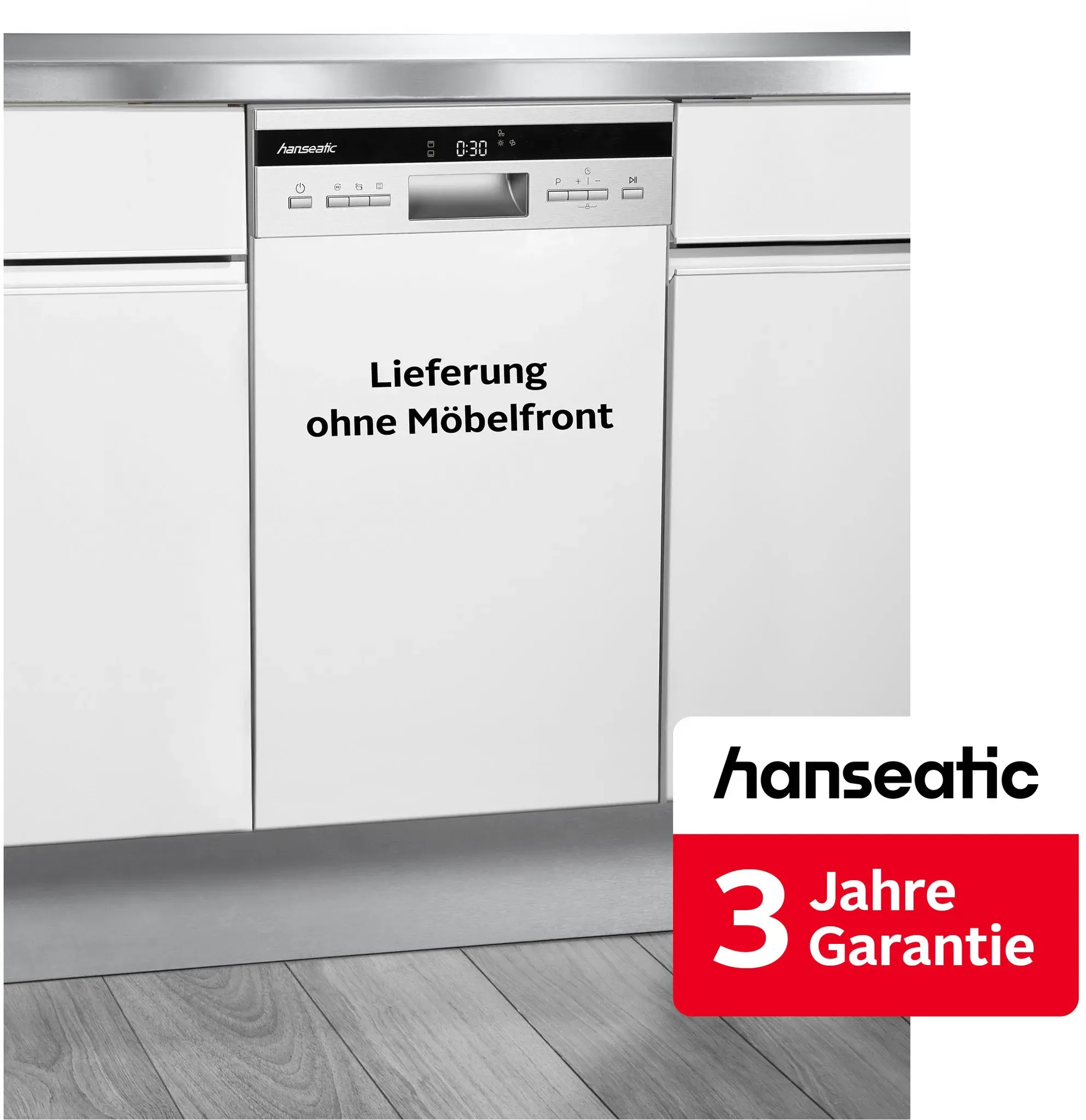 HANSEATIC teilintegrierbarer Geschirrspüler 