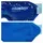 Relaxdays Augenmaske kühlend & wärmend, 2er Set, Gelperlen, Kühlmaske für Augen, Kühlbrille mit Klettverschluss, blau