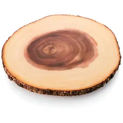 Frühstücksbrett, Vesperbrett groß - 36cm Durchmesser - aus Akazienholz - wendbar