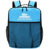 XINBALOVE Schlittschuhtasche,Rollschuh-Tasche, Rollschuh-Rucksack, Schlittschuh-Inline-Skate-Aufbewahrungstasche, professionelle Rollschuh-Schultertasche für Kinder, Reisetasche- L Blue