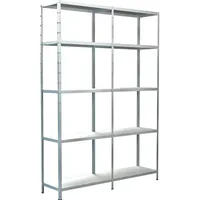 SCHULTE Regalwelt Schulte Set 1 Steckregal und 1 Anbauregal Weiß 200 cm x 140 cm x 35 cm