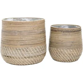 VCM Allzweckkorb Moro Set von 2  40 x 30 x 20 cm Natur