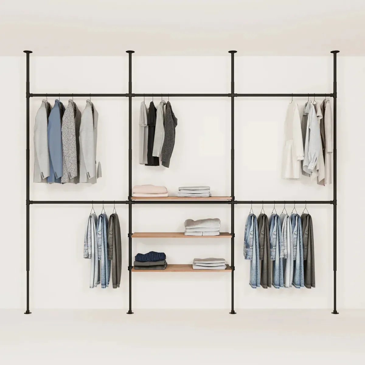 PAMO Kleiderstangensystem LOFT 3 OAK