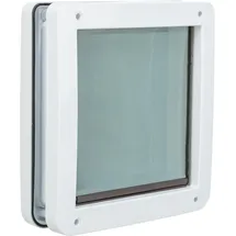 Trixie 2-Wege Freilauftür S-M 30 × 36 cm Weiß