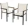 ML-Design Gartenstuhl 56 x 85,5 x 53 cm beige 2 St.