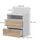Vicco Nachtschrank Monty 32,3 x 59,1 x 59,1 cm Weiß