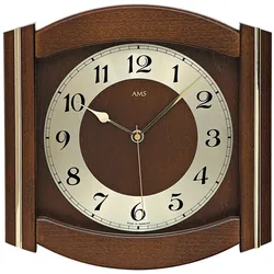 Wanduhr klassisch Messing-Applikationen - AMS Modell: 5822/1
