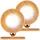 Lunartec 2er-Set CCT-LED-Wandlampen, Magnetfuß, dimmbar, Touch-Bedienung, Pinie