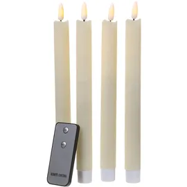 MARELIDA LED Stabkerzen 24 cm creme 4 St.