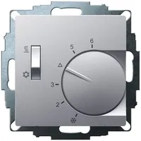 EBERLE 191870554702 UTE 1770-Alu-55 Raumthermostat Unterputz Heizen / Kühlen