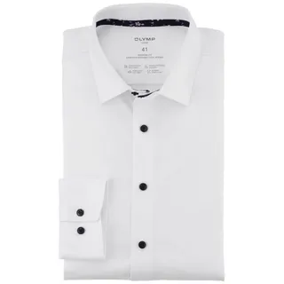 OLYMP Langarmhemd 24/7 - Luxor modern fit weiß 41