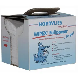 Wipex FULLPOWER Wischtücher TO-GO weiß 100 Tücher 32 x 38cm Z-gefaltet