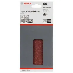 Bosch Accessories Expert for Wood 2608605303 Schwingschleifpapier mit Klett, gelocht K?rnung (num) 6