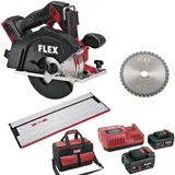 Flex CSM 57 18-EC Akku-Handkreissäge 18 V inkl. 2 Akkus 5,0 Ah + Tasche