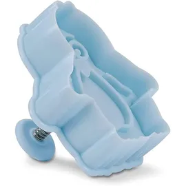 Städter Präge-Ausstecher mit Auswerfer Pinguin ca. 6 cm Hellblau