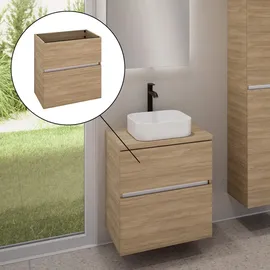 Evineo ineo5 evo Unterschrank B: 60 cm, mit 2 Auszügen, mit Griffmulde, BE0956OA,