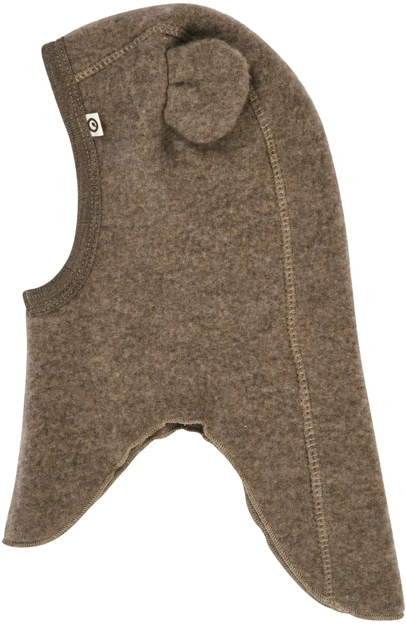 Müsli Wollfleece-Schlupfmütze mit Ohren, braun, 92