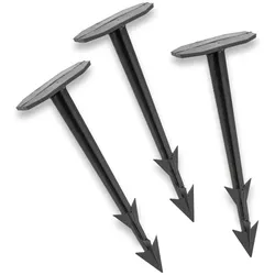 50x Erdanker, Bodenanker, 12cm - Erdspieß für Vlies, mit Widerhaken