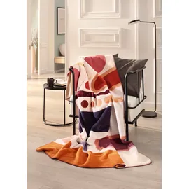 Villeroy & Boch Miami Kuscheldecke 150 x 200 cm Beige/Rot