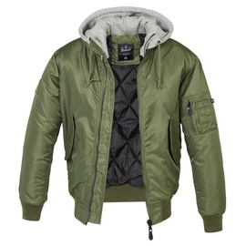 Brandit Textil Brandit MA1 Sweat Hooded Jacke, grün Größe S