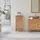 Tikamoon Badschrank aus Teak 45 cm Massivholz beige