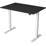 Kerkmann Move 1 elektrisch höhenverstellbarer Schreibtisch anthrazit rechteckig, T-Fuß-Gestell weiß 120,0 x 80,0 cm