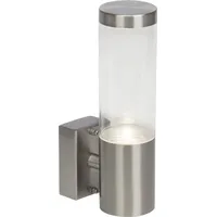 Brilliant Außenwandleuchte Edelstahl 1x GU10 4W 345lm inkl. Bewegungsmelder weiß