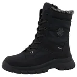 ROMIKA Winterboots Schnürboot, Snowboot mit Warmfutter schwarz 37 EU