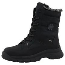 ROMIKA Winterboots Schnürboot, Snowboot mit Warmfutter schwarz 37 EU