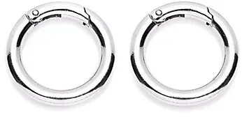 buttinette Taschenringe mit Karabineröffnung, Größe: 36 mm Ø, Inhalt: 2 Stück