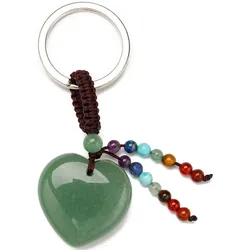 Schlüssel-Anhänger FIRETTI "Schmuck Geschenk Herz", Kinder, grün, Edelstahl, Textil, Basic, Schlüsselanhänger, mit Edelsteinen