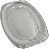 Papstar Starpak 3 Servierplatten, Alu oval 54,7 cm x 35,8 cm