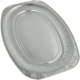Papstar Starpak 3 Servierplatten, Alu oval 54,7 cm x 35,8 cm