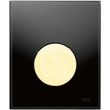 TECE TECEloop Urinal Betätigungsplatte 9242658 Glas schwarz, Taste gold