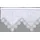 HOSSNER - ART OF HOME DECO Querbehang Stangendurchzug 120 x 50 cm Weiß 1 St