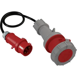 Doktorvolt CEE Adapter 32A 400V 5P Stecker auf 63A 400V 5P Kupplung