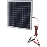 Zoternen - 50 w tragbares Solarpanel, Aluminiumrahmen, monokristallines Silizium, mit 3 m langem Kabel, dc 18 v, rote und schwarze Batterieclips für