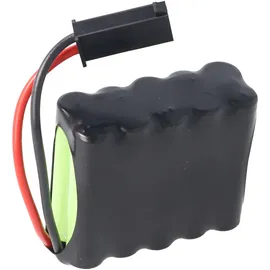 AccuCell Akku und Ladegerät passend für den roma 4511670 Akkupack NiMH 12V 800mAh 9,6Wh F2x5 mit Kabel und Stecker